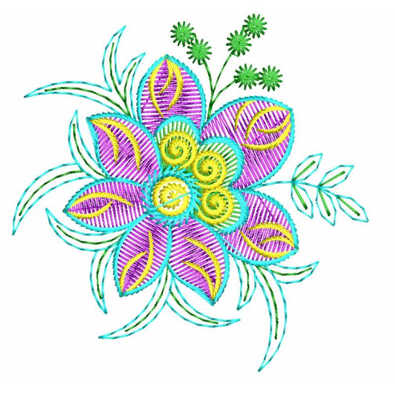 Figure Embroidery Design